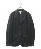 COMME des GARCONS SHIRTコムデギャルソンシャツ）の古着「ステッチジャケット」｜ブラック