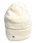 HERMES (エルメス) ニット帽 ホワイト サイズ:M：23800円