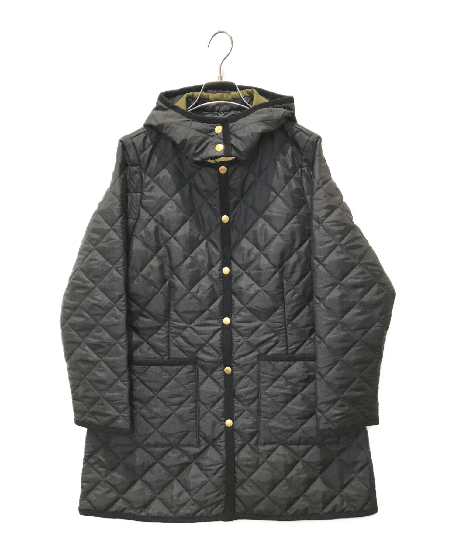 Traditional Weatherwear (トラディショナルウェザーウェア) キルティングコート ブラック サイズ:36
