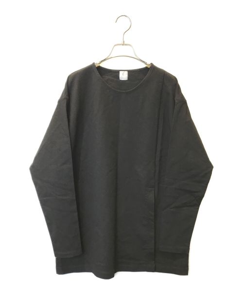 ENOF（イナフ）ENOF (イナフ) スリットカットソー ブラック サイズ:Mの古着・服飾アイテム