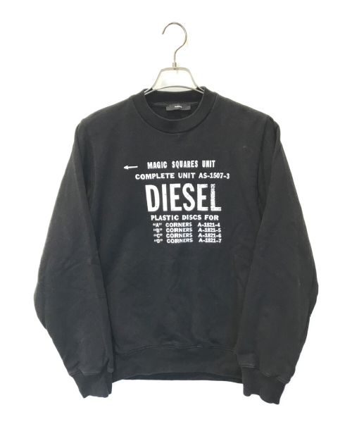 DIESEL（ディーゼル）DIESEL (ディーゼル) スウェット ブラック サイズ:Sの古着・服飾アイテム