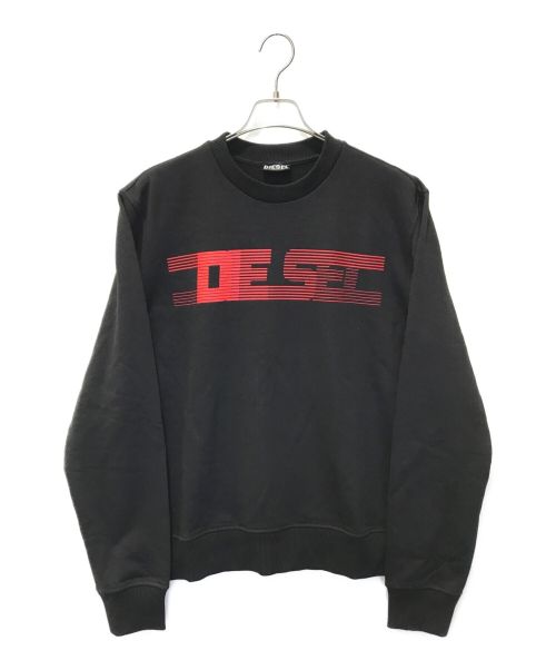 DIESEL（ディーゼル）DIESEL (ディーゼル) スウェット ブラック サイズ:XLの古着・服飾アイテム