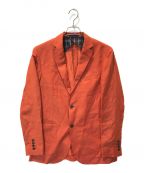 BURBERRY BLACK LABELバーバリーブラックレーベル）の古着「リネンブレンドテーラードジャケット」｜オレンジ