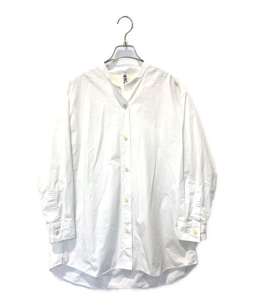 MHL（エムエイチエル）MHL (エムエイチエル) バンドカラーシャツ ホワイト サイズ:Ⅰの古着・服飾アイテム