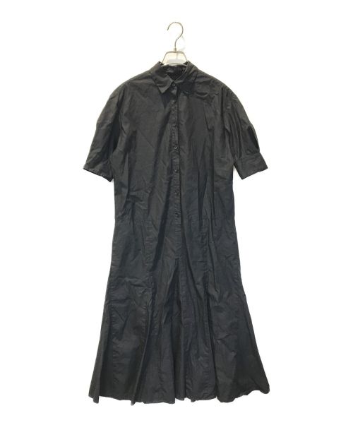 IENA（イエナ）IENA (イエナ) コットンタイプライター裾フレアワンピース ブラック サイズ:38の古着・服飾アイテム
