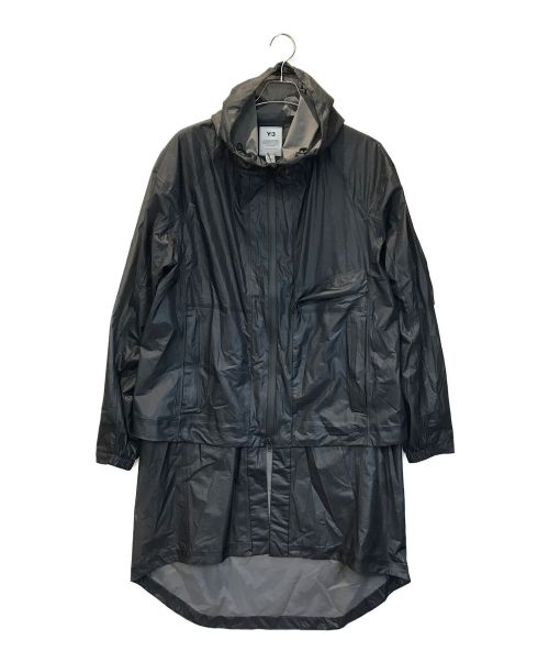 Y-3（ワイスリー）Y-3 (ワイスリー) ナイロンフーデッドコート ブラック サイズ:Mの古着・服飾アイテム