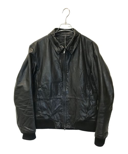 blackbarrett（ブラックバレット）Blackbarrett (ブラックバレット) レザージャケット ブラック サイズ:2の古着・服飾アイテム