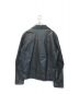 DACUTE (ダクテ) シープスキンダブルライダースジャケット ブラック サイズ:XL：5800円