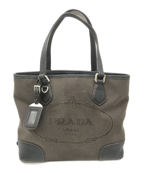 PRADA（プラダ）PRADA (プラダ) ジャガードトートバッグの古着・服飾アイテム