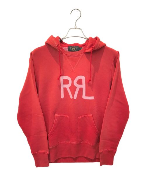 RRL（ダブルアールエル）RRL (ダブルアールエル) ロゴプルオーバーフーディ レッド サイズ:Sの古着・服飾アイテム