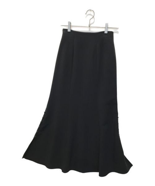 Snidel（スナイデル）Snidel (スナイデル) サイドボタンマーメイドスカート ブラックの古着・服飾アイテム