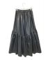 Ungrid (アングリッド) フェイクレザーギャザースカート ブラック サイズ:F：3980円