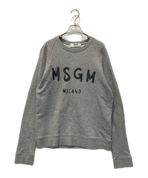 MSGM（エムエスジーエム）MSGM (エムエスジーエム) ロゴスウェット グレー サイズ:Mの古着・服飾アイテム