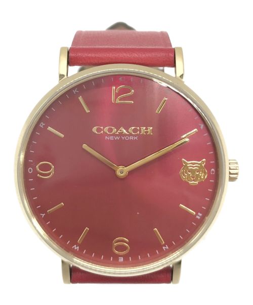 COACH（コーチ）COACH (コーチ) 腕時計 レッドの古着・服飾アイテム