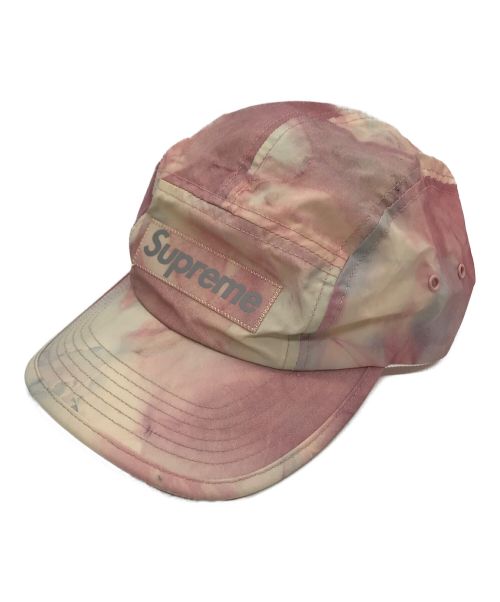 SUPREME（シュプリーム）SUPREME (シュプリーム) Reflective Dyed Camp Cap ピンクの古着・服飾アイテム