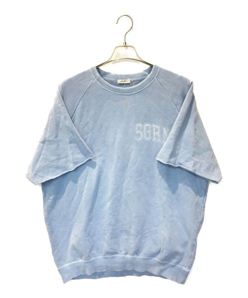 Seagreen（シーグリーン）Seagreen (シーグリーン) GARMENT DYED COTTON FLEECE T-SHIRT ブルー サイズ:3の古着・服飾アイテム
