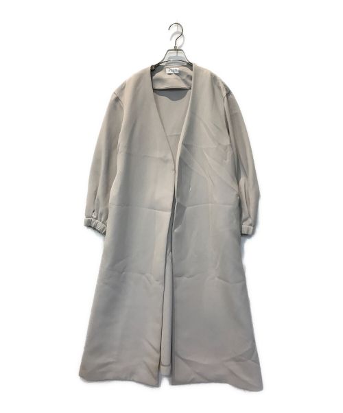 PLST（プラステ）PLST (プラステ) トリプルクロスパフスリーブコート グレー サイズ:Mの古着・服飾アイテム