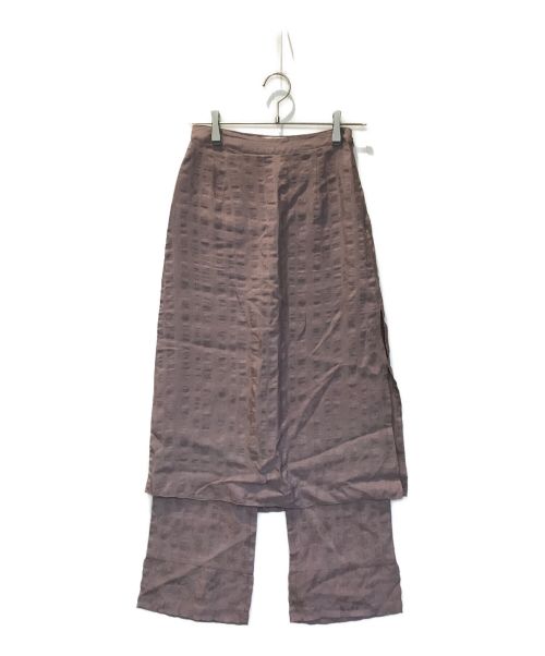 TODAYFUL（トゥデイフル）TODAYFUL (トゥデイフル) Layered Jacquard Skirt-LAVENDER パープル サイズ:36の古着・服飾アイテム