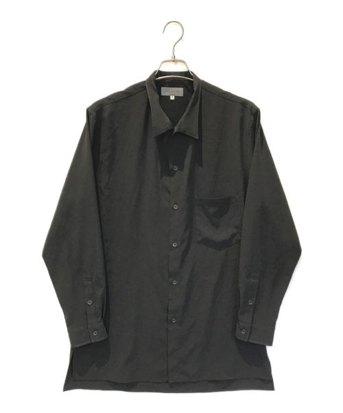 Yohji Yamamoto pour homme（ヨウジヤマモト プールオム）Yohji Yamamoto pour homme (ヨウジヤマモト プールオム) TUXEDO STAND COLLAR BLOUSE ブラック サイズ:2の古着・服飾アイテム