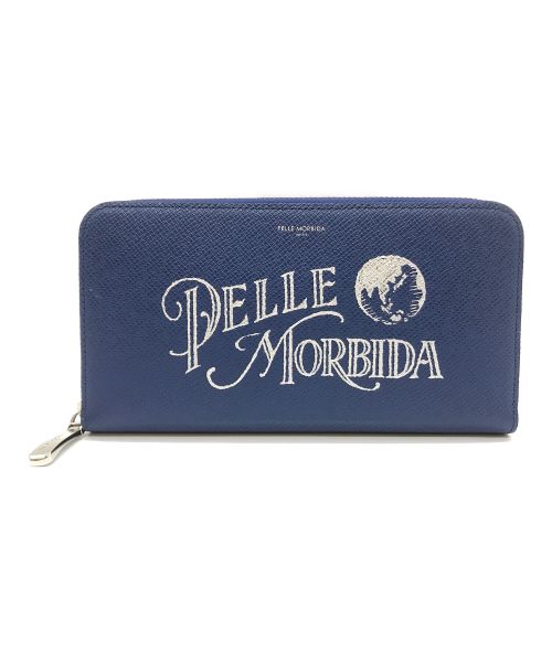 PELLE MORBIDA（ペッレモルビダ）PELLE MORBIDA (ペッレモルビダ) 長財布 ブルーの古着・服飾アイテム