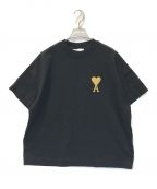 amiアミ）の古着「ロゴ刺繍Tシャツ」｜ブラック