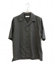 Cornier (コルニエ) WOOL PAPER HALF SLEEVE SHIRTS ブラック サイズ:L