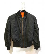 ALPHA (アルファ) MA-1ジャケット　MIL-J-82790J ブラック サイズ:S