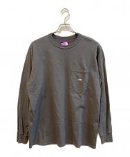 THE NORTHFACE PURPLELABEL (ザ・ノースフェイス パープルレーベル) 長袖Tシャツ グレー サイズ:M