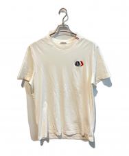 MONCLER (モンクレール) ロゴパッチTシャツ L10918C00074 89B8Q ホワイト サイズ:L