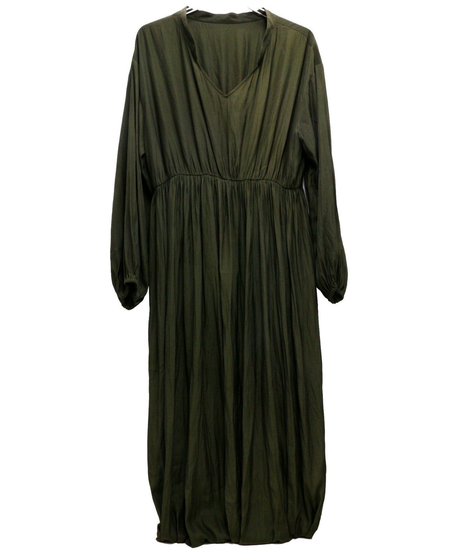 中古 古着通販 Diagram ダイアグラム ルーズシャツギャザーワンピース グリーン サイズ 36 参考定価33 000円 税 ブランド 古着通販 トレファク公式 Trefac Fashion