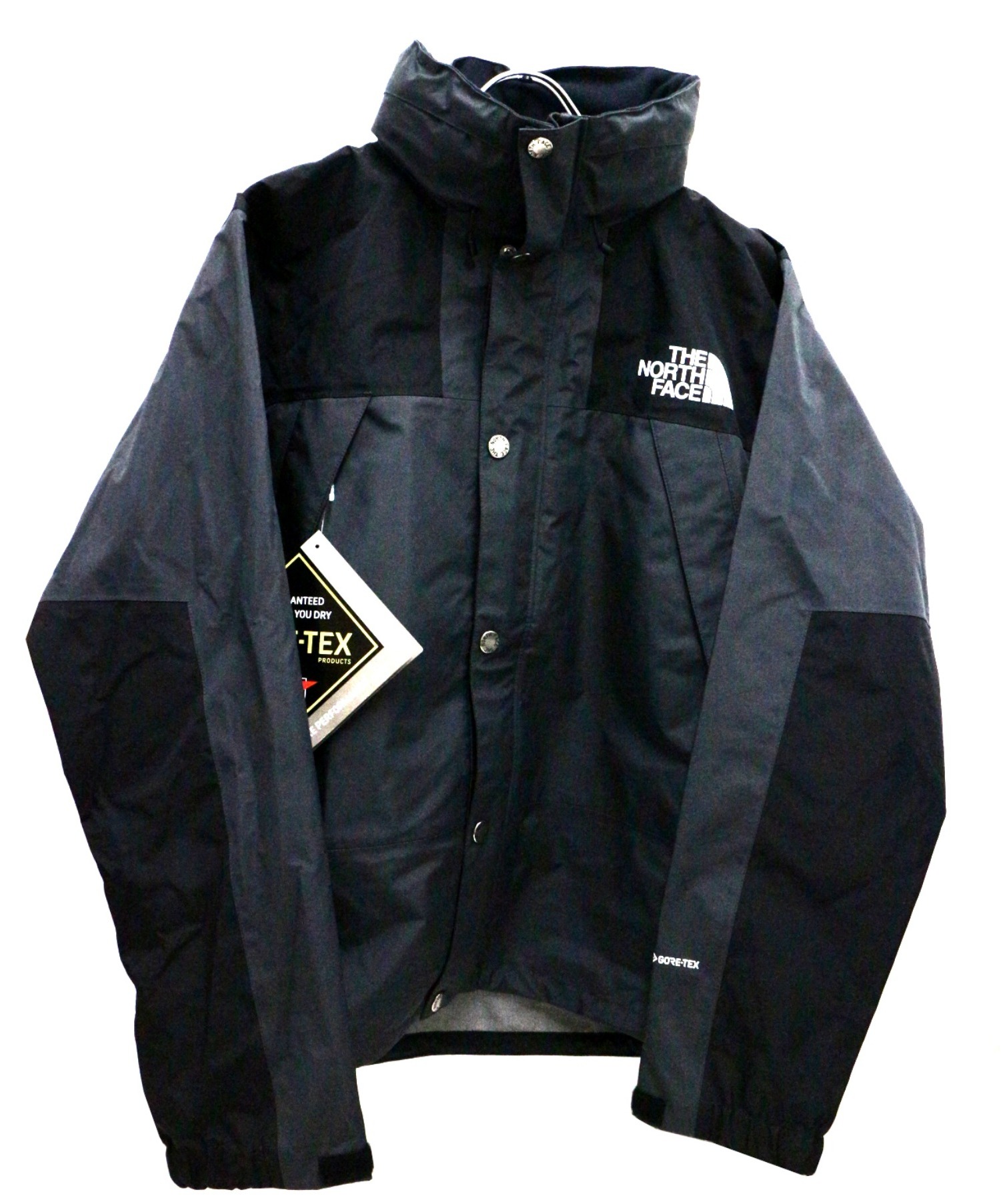 中古 古着通販 The North Face ザノースフェイス マウンテンレインテックスジャケット グレー ブラック サイズ L 未使用品 ブランド 古着通販 トレファク公式 Trefac Fashion