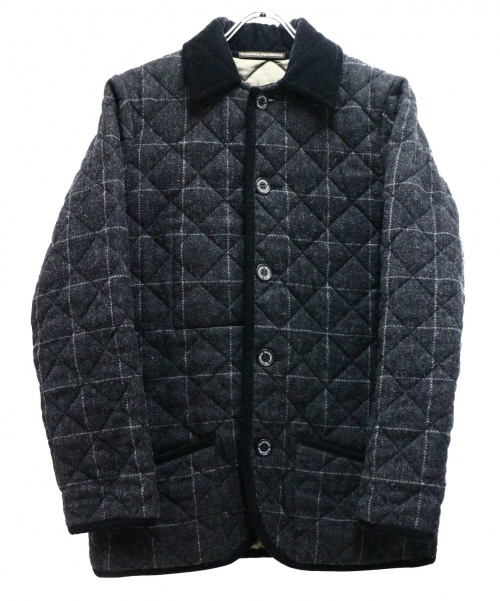 中古 古着通販 Traditional Weatherwear トラディショナルウェザーウェア ウールキルティングコート グレー サイズ 36 ブランド 古着通販 トレファク公式 Trefac Fashion