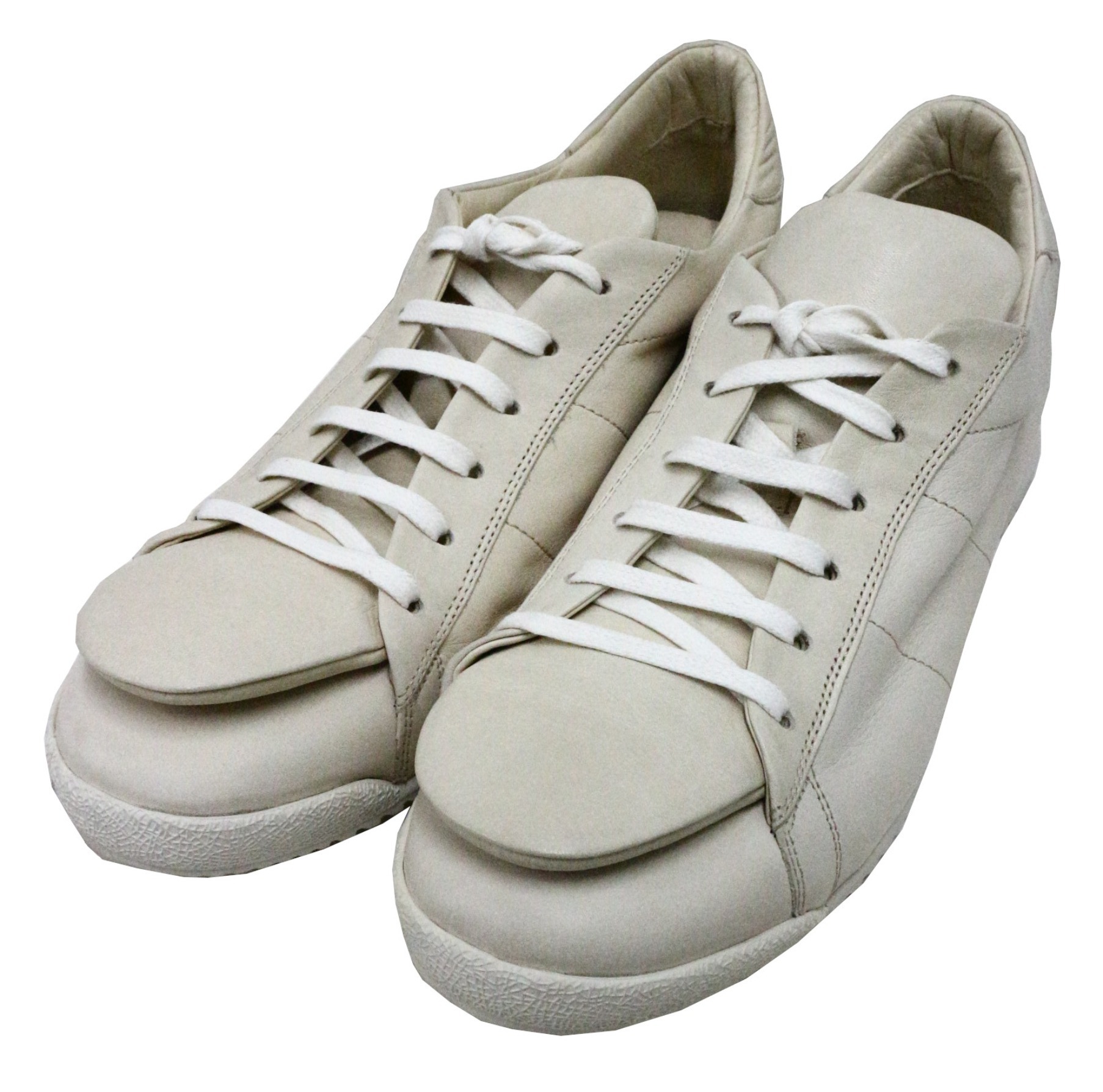 中古 古着通販 Comme Des Garcons Shirt コムデギャルソンシャツ レザースニーカー アイボリー サイズ 43 ブランド 古着 通販 トレファク公式 Trefac Fashion