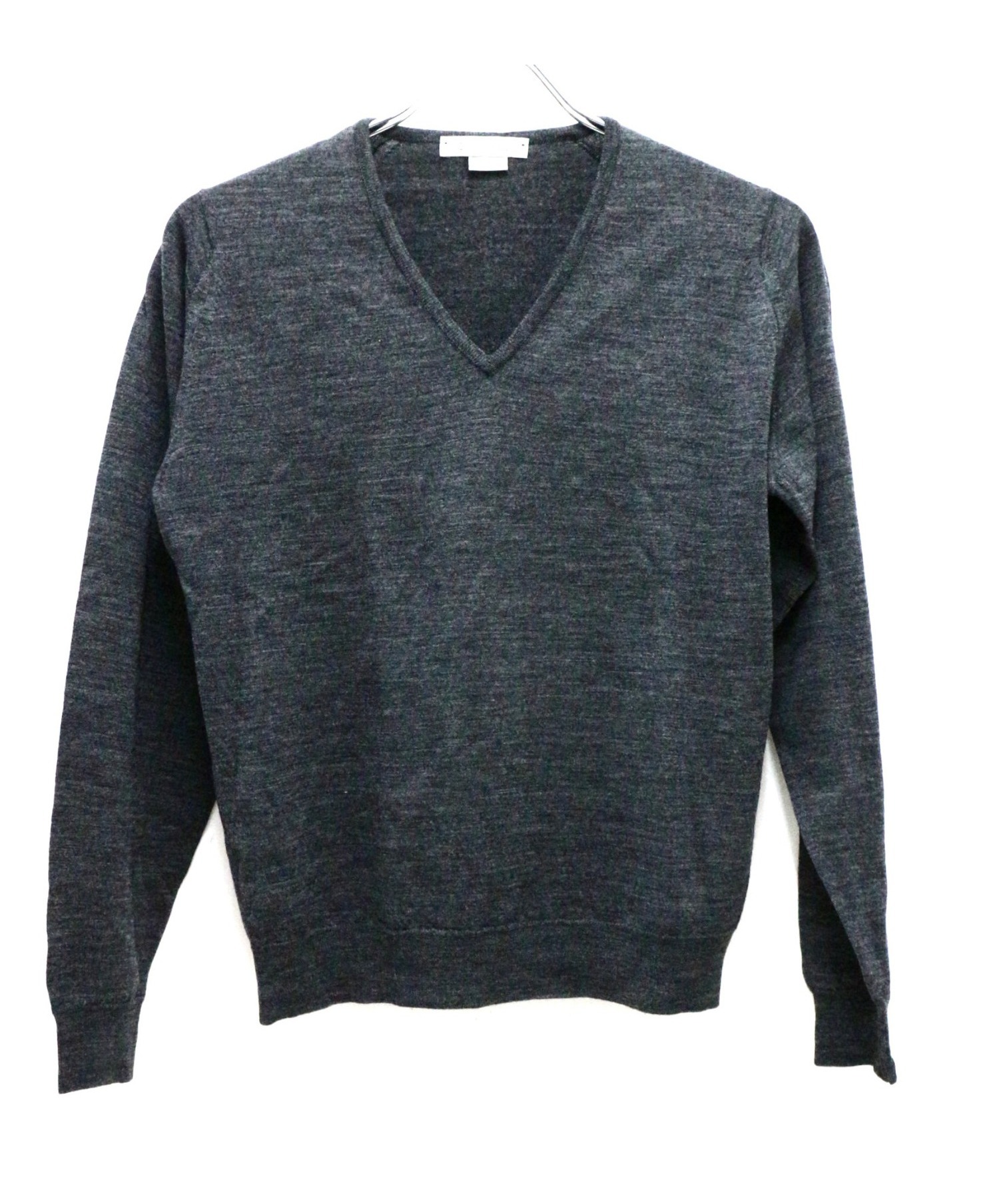 中古 古着通販 John Smedley ジョンスメドレー Vネックニット グレー サイズ Xs ブランド 古着通販 トレファク公式 Trefac Fashion