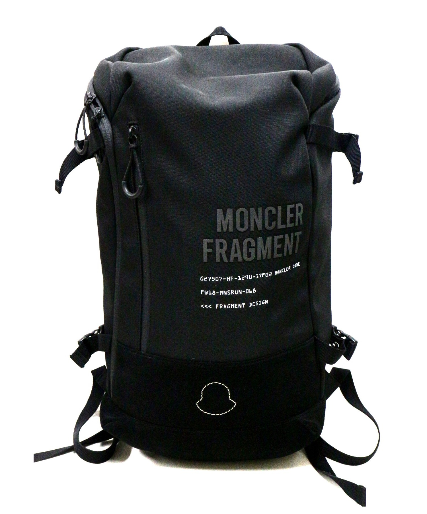 【中古・古着通販】MONCLER × FRAGMENT DESIGN (モンクレール × フラグメントデザイン) バックパック ブラック