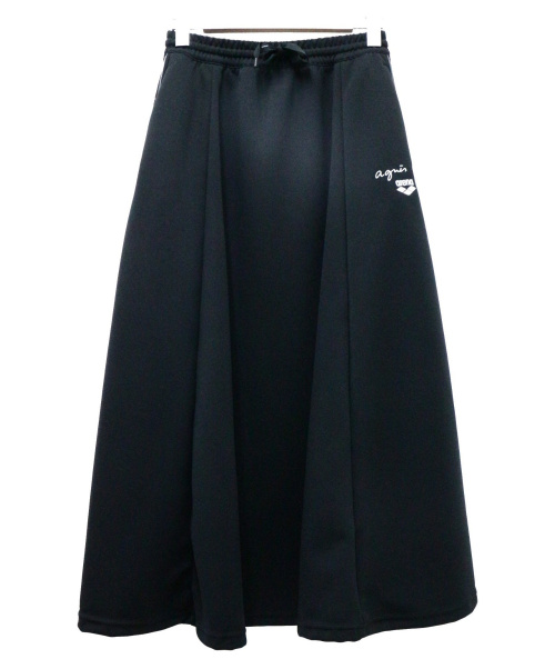 中古 古着通販 Agnes B Arena アニエスベー アリーナ ジャージスカート ブラック サイズ ２ 未使用品 ブランド 古着通販 トレファク公式 Trefac Fashion