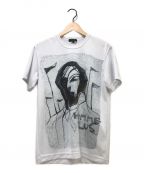 COMME des GARCONS HommePlus（）の古着「face printed tee」｜ホワイト
