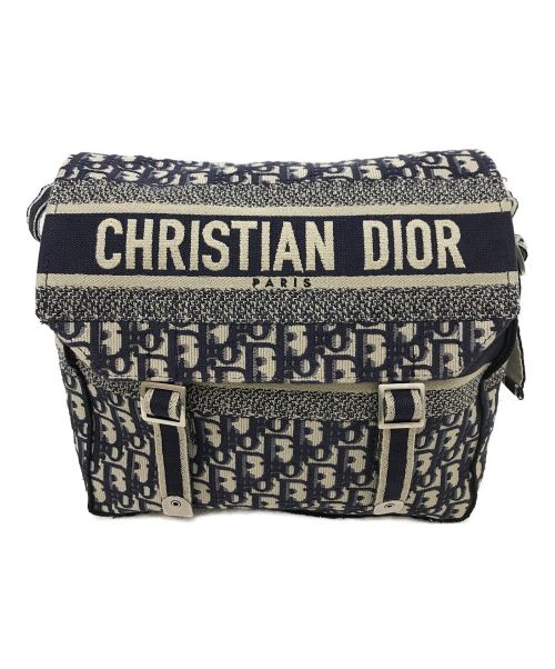 Christian Dior（クリスチャン ディオール）Christian Dior (クリスチャン ディオール) DIORCAMP バッグ ベージュ×ネイビーの古着・服飾アイテム