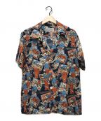 TED COMPANY（テッドカンパニー）の古着「レーヨンオープンカラーシャツ」｜ネイビー
