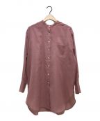 FRAMeWORK（フレームワーク）の古着「シアーボイルシャツ」｜ピンク