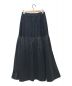 HAVERSACK (ハバーサック) コットンモールスキンサテンロングスカート ブラック サイズ:1：2980円
