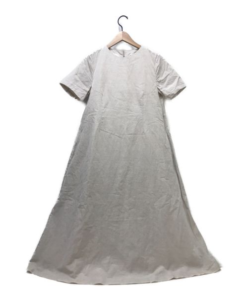 YAECA（ヤエカ）YAECA (ヤエカ) Aラインドレスショートスリーブ ホワイト サイズ:Mの古着・服飾アイテム