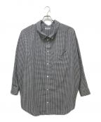 BALENCIAGA（バレンシアガ）の古着「バックロゴオーバーサイズシャツ」｜ブラック