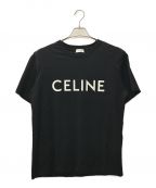 CELINE（セリーヌ）の古着「プリント ルーズ Tシャツ」｜ブラック