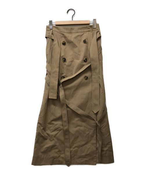 rohk（ロク）rohk (ロク) トレンチスカート ブラウン サイズ:36の古着・服飾アイテム