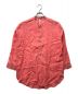 Traditional Weatherwear（トラディショナルウェザーウェア）の古着「タックアップノーカラーシャツ」｜ピンク