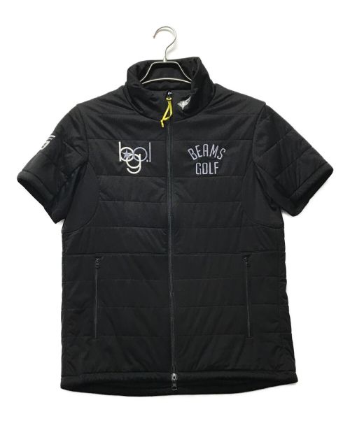 BEAMS GOLF（ビームスゴルフ）BEAMS GOLF (ビームスゴルフ) 半袖中綿ブルゾン ブラック サイズ:表記なしの古着・服飾アイテム