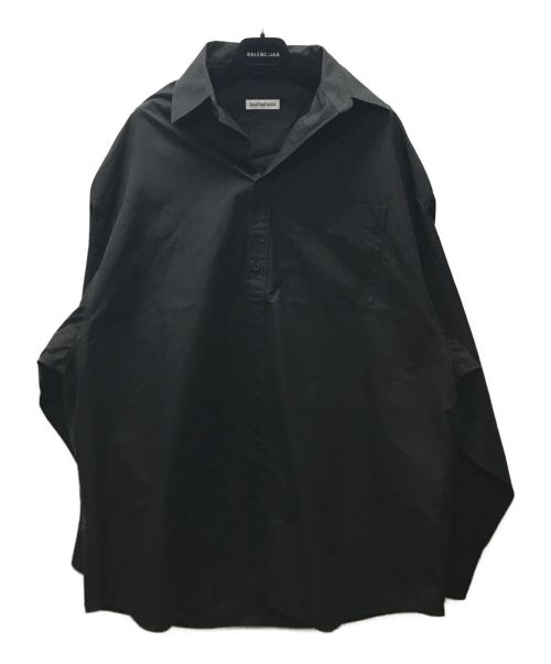 BALENCIAGA（バレンシアガ）BALENCIAGA (バレンシアガ) Lifted Collar Shirt ブラック サイズ:Lの古着・服飾アイテム