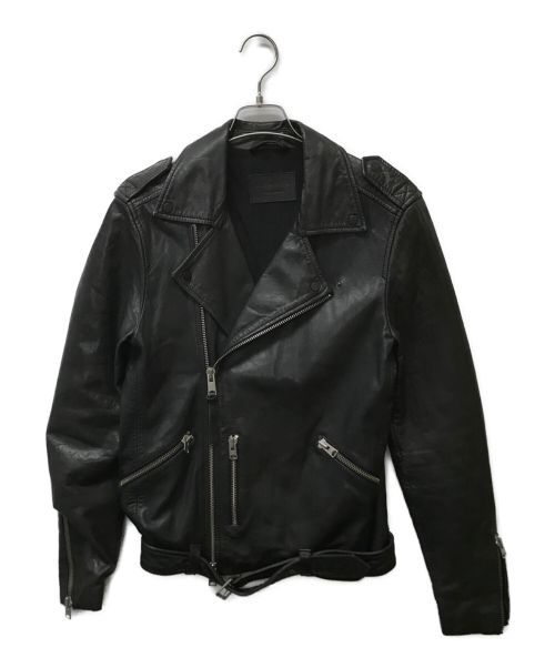ALL SAINTS（オールセインツ）ALL SAINTS (オールセインツ) ラムレザージャケット ブラック サイズ:表記なしの古着・服飾アイテム