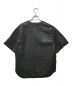 POST O'ALLS (ポストオーバーオールズ) 中綿ノーカラーハーフスリーブシャツ ブラック サイズ:L：14800円